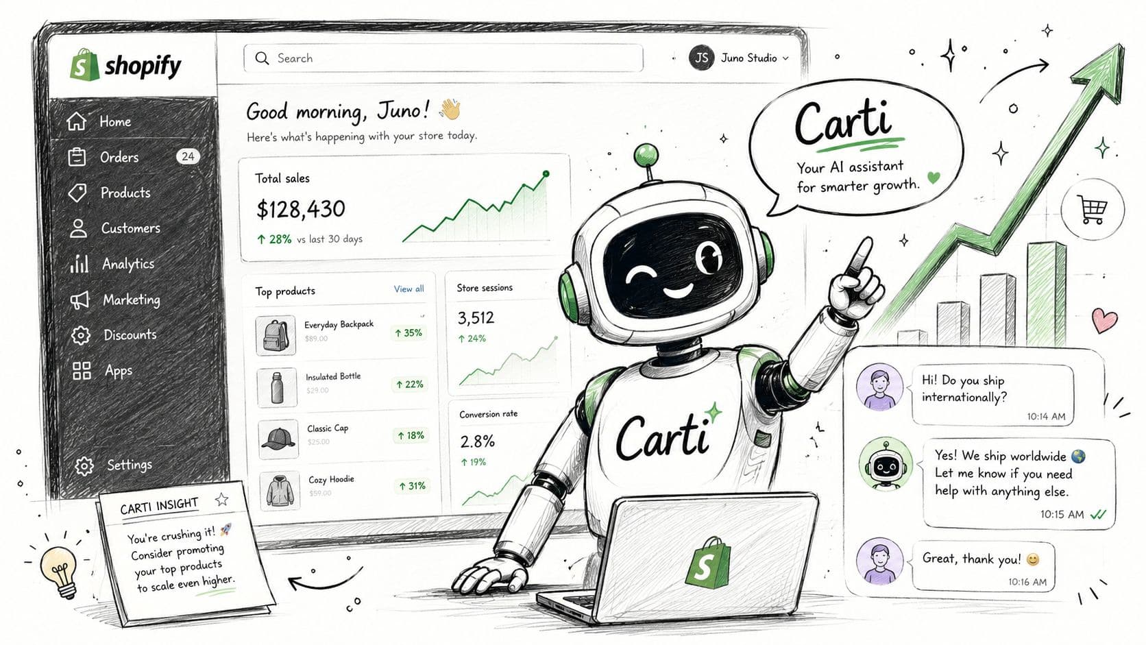 Screenshot from https://heycarti.com/