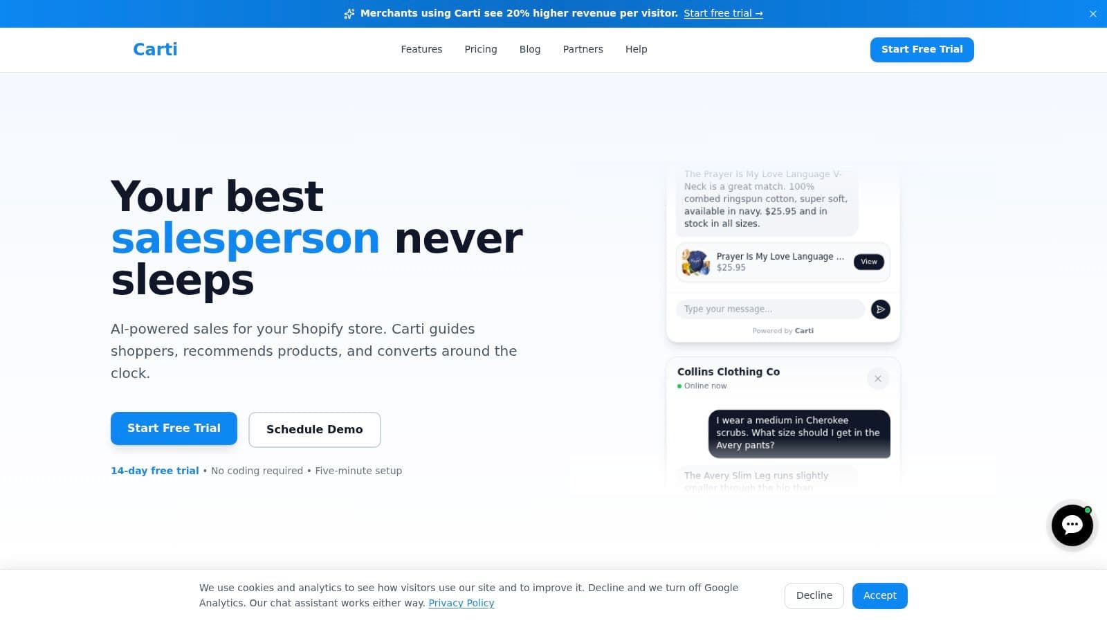 Screenshot from https://heycarti.com