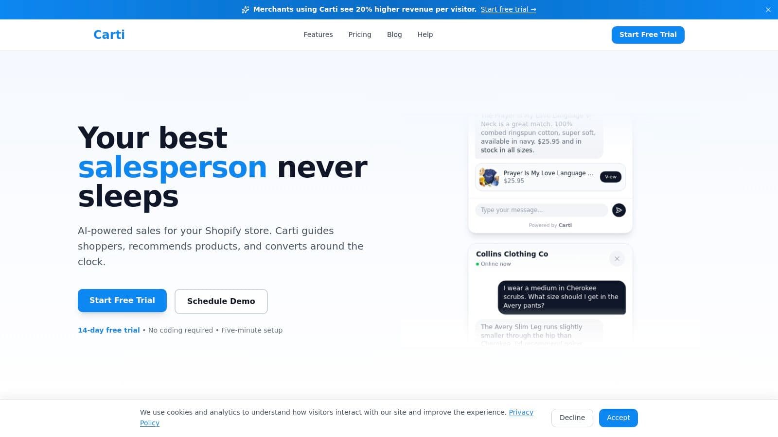 Screenshot from https://heycarti.com